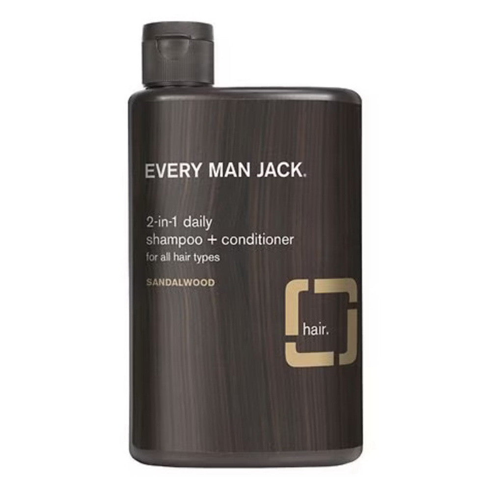 Every Man Jack Daily 2 in 1 Shampoo & Conditioner, 13.5 Oz